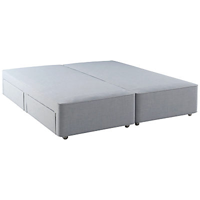 Hypnos Firm Edge 4 Drawer Divan Storage Bed, Small Double Linoso Sky